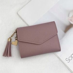 ⚠️Clearance Lilac Purple Heart And Tassel Wallet / Cardholder